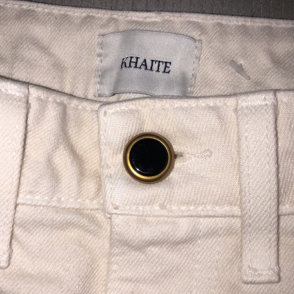 KHAITE Women's Cream Jeans Size 29 - Picture 8 of 12